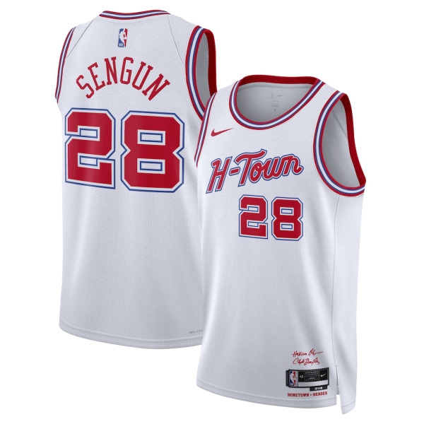 Houston Rockets Trikot Alperen Sengun Nike 2025-26 City Edition Weiß Swingman - Herren